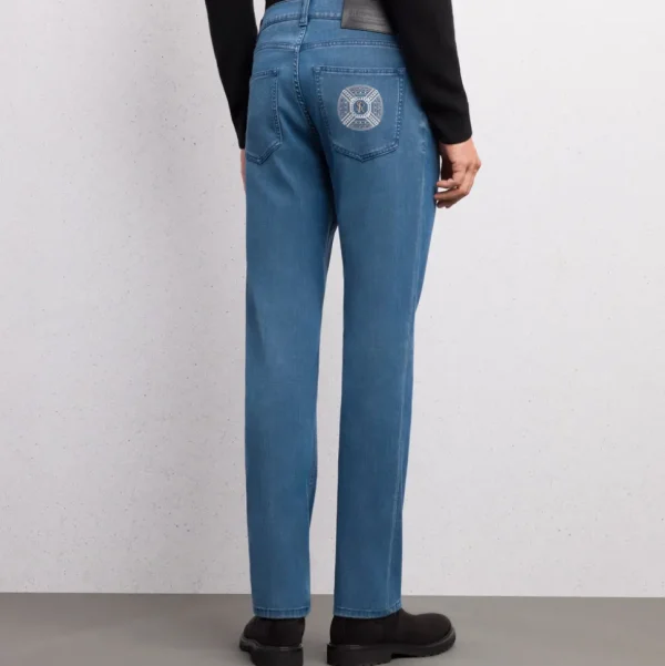 Stefano Ricci COTTON BLEND TAPERED JEANS | Jeans