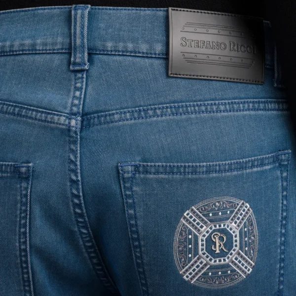 Stefano Ricci COTTON BLEND TAPERED JEANS | Jeans