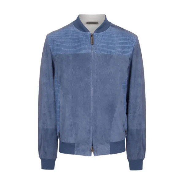 Stefano Ricci NUBUCK CROCODILE LEATHER AND SUEDE BLOUSON | Last Sizes
