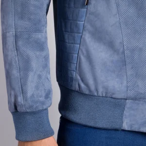 Stefano Ricci NUBUCK CROCODILE LEATHER AND SUEDE BLOUSON | Last Sizes