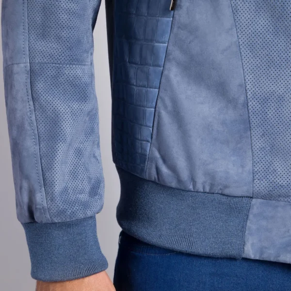 Stefano Ricci NUBUCK CROCODILE LEATHER AND SUEDE BLOUSON | Last Sizes