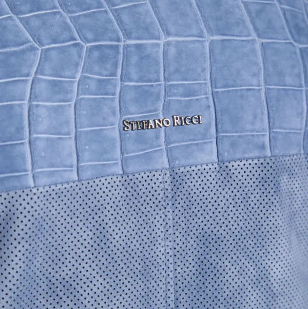 Stefano Ricci NUBUCK CROCODILE LEATHER AND SUEDE BLOUSON | Last Sizes