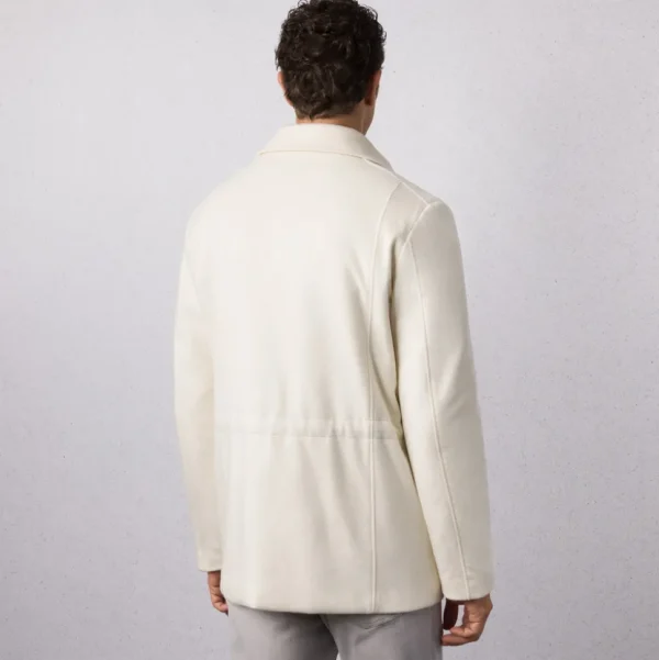 Stefano Ricci PURE CASHMERE FIELD JACKET WITH SUEDE DETAILS | Outerwear